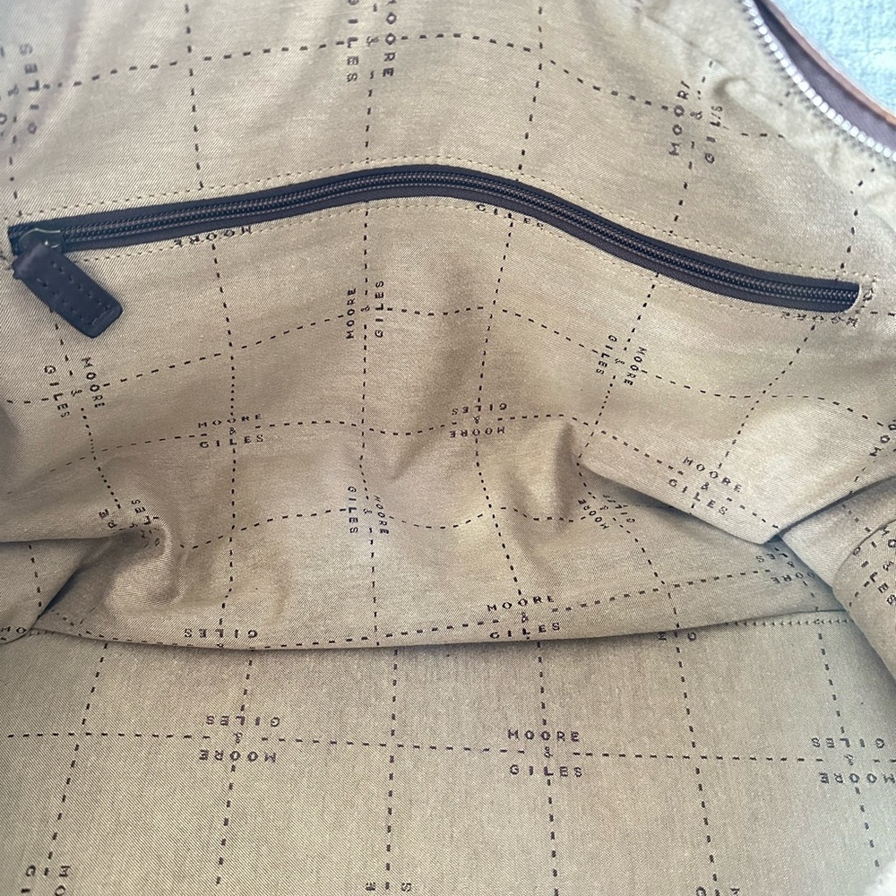 Vintage Brown Leather Duffel Bag - Picture 8 of 10